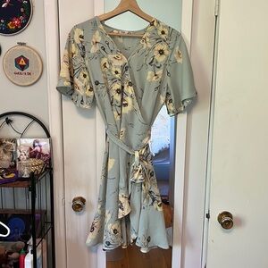 Dex Wrap Dress - size S